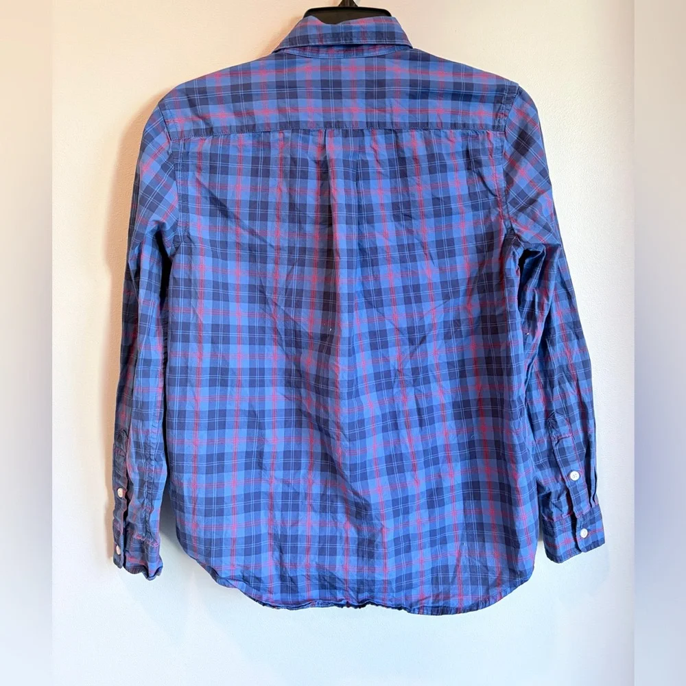 Polo Ralph Lauren Boys Blue & Red‎ Plaid Button-Down Shirt - Size 14-16